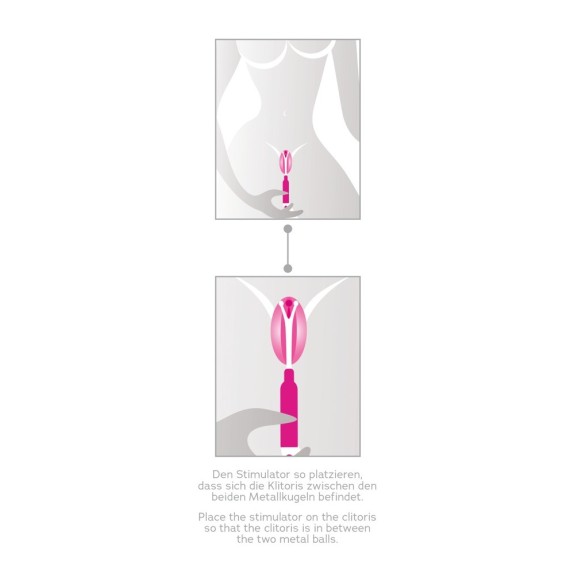 STIMOLATORE CLITORIDEO SEX TOY CON DOPPIA PUNTA