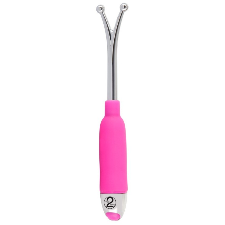 STIMOLATORE CLITORIDEO SEX TOY CON DOPPIA PUNTA