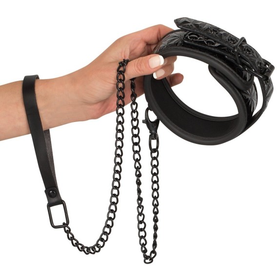 COLLARE IN SIMILPELLE SEX TOY CON GUINZAGLIO