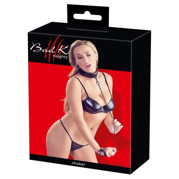 COLLARE IN SIMILPELLE SEX TOY CON GUINZAGLIO