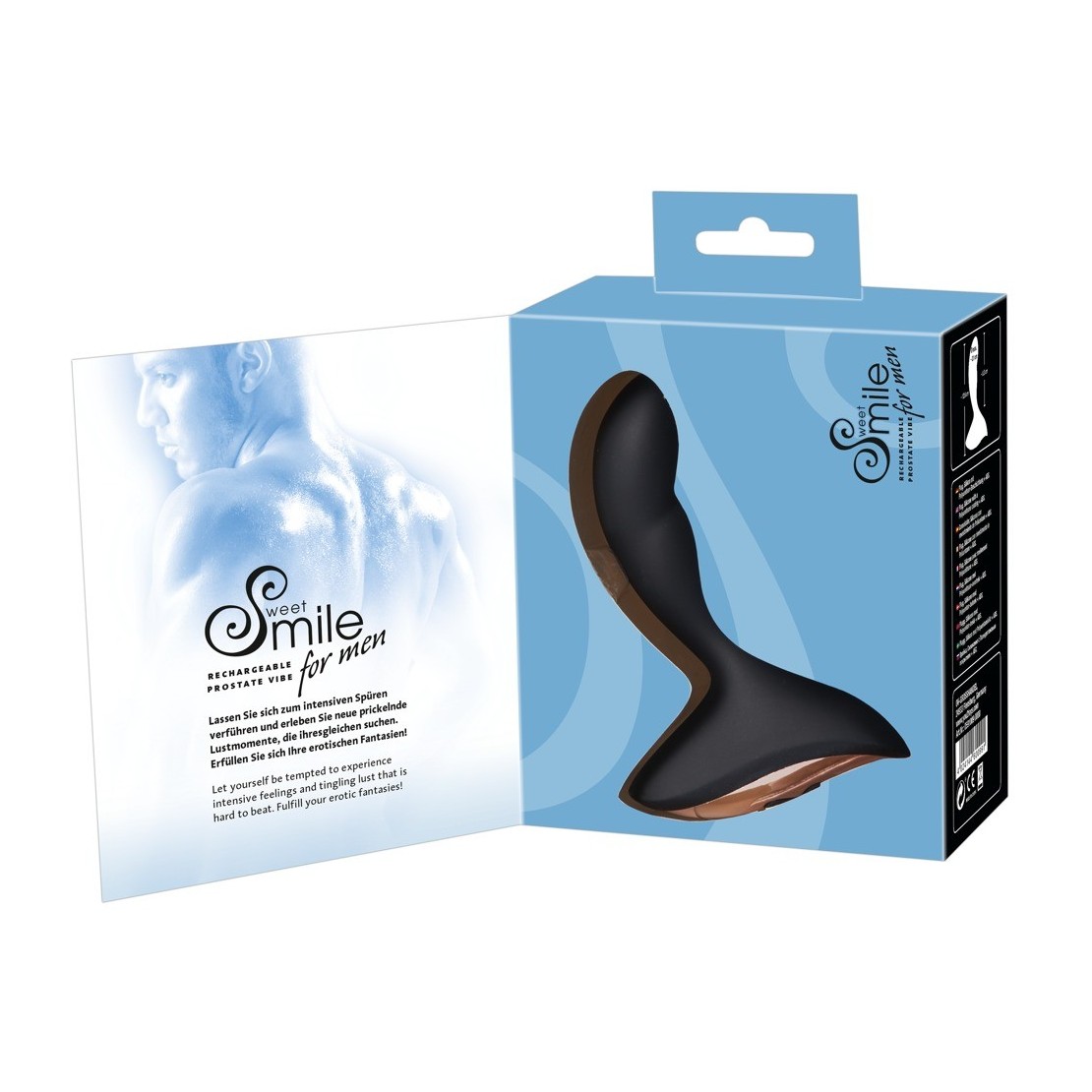 VIBRATORE PROSTATICO SEX TOY RICARICABILE IN SILICONE