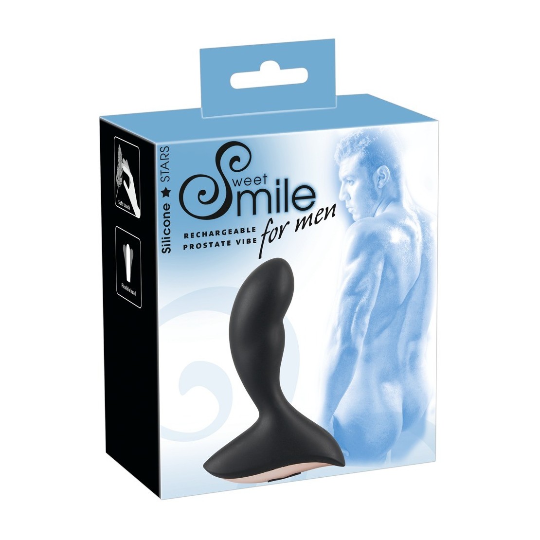 VIBRATORE PROSTATICO SEX TOY RICARICABILE IN SILICONE