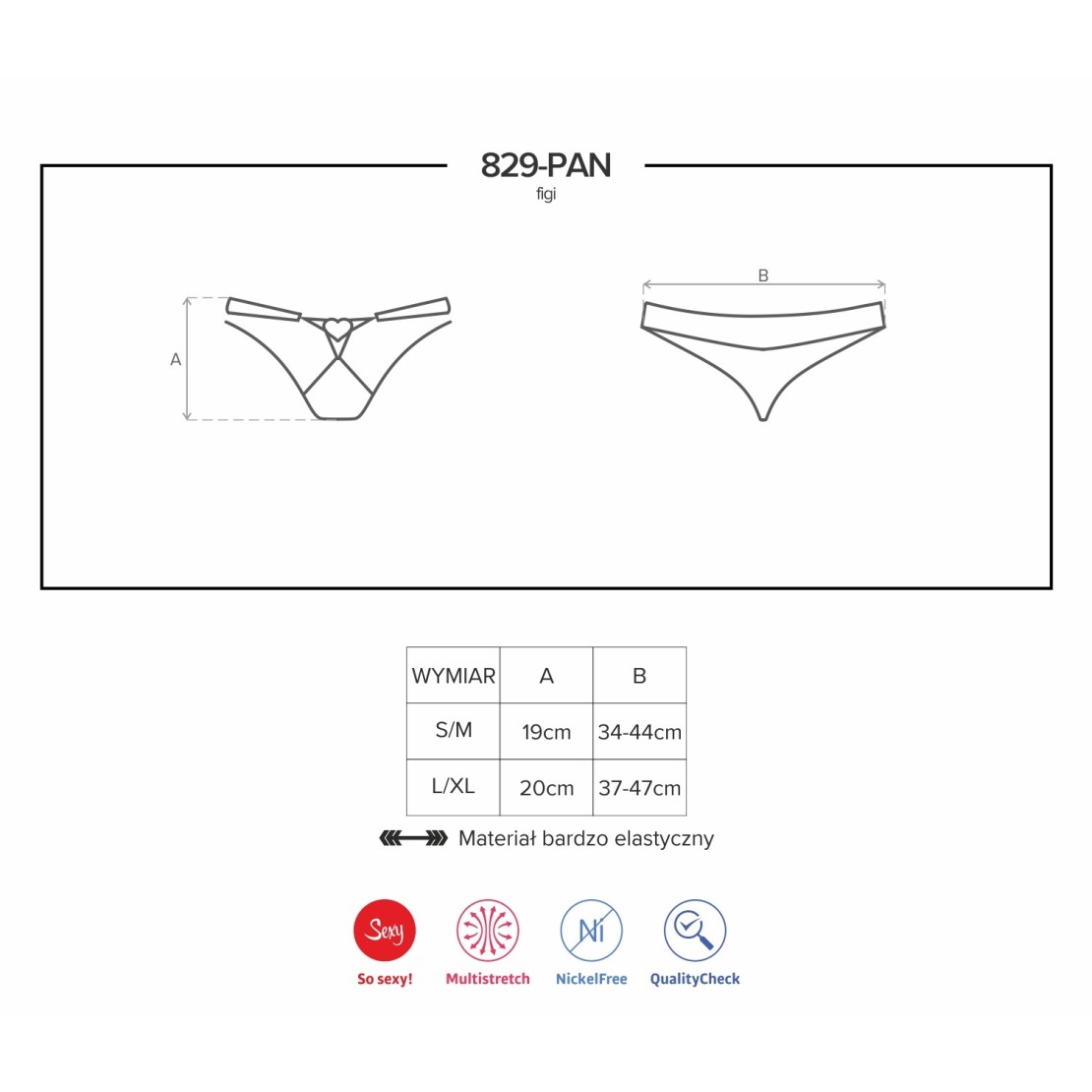SLIP SEXY DA DONNA IN TULLE E PIZZO 829 CON CUORE