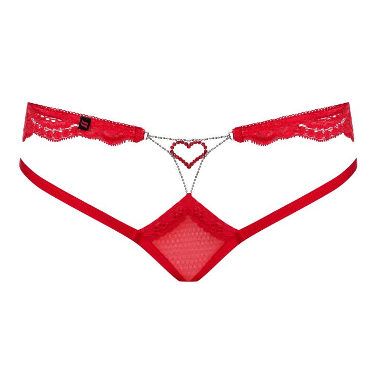 SLIP SEXY DA DONNA IN TULLE E PIZZO 829 CON CUORE 2