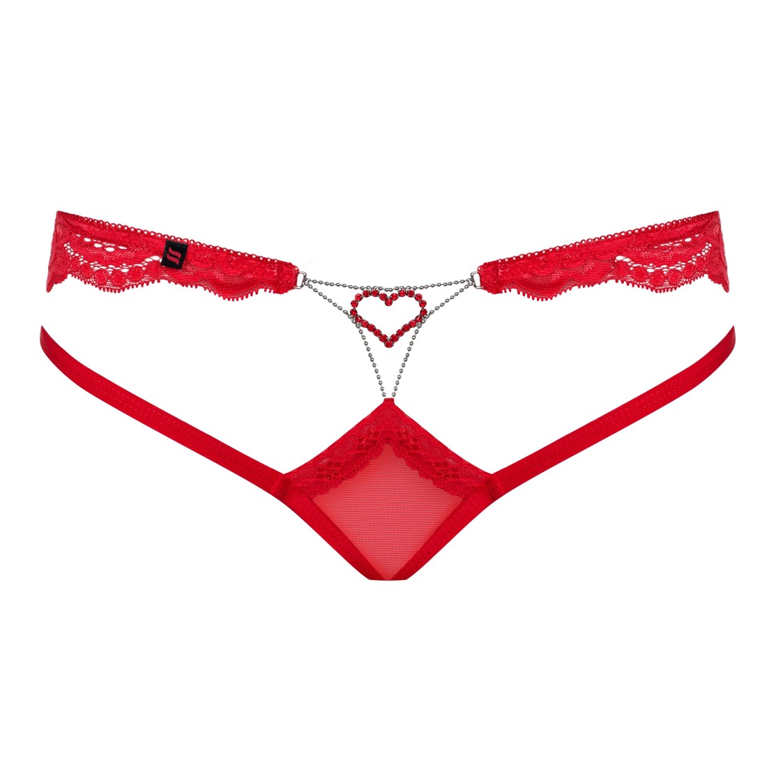 SLIP SEXY DA DONNA IN TULLE E PIZZO 829 CON CUORE