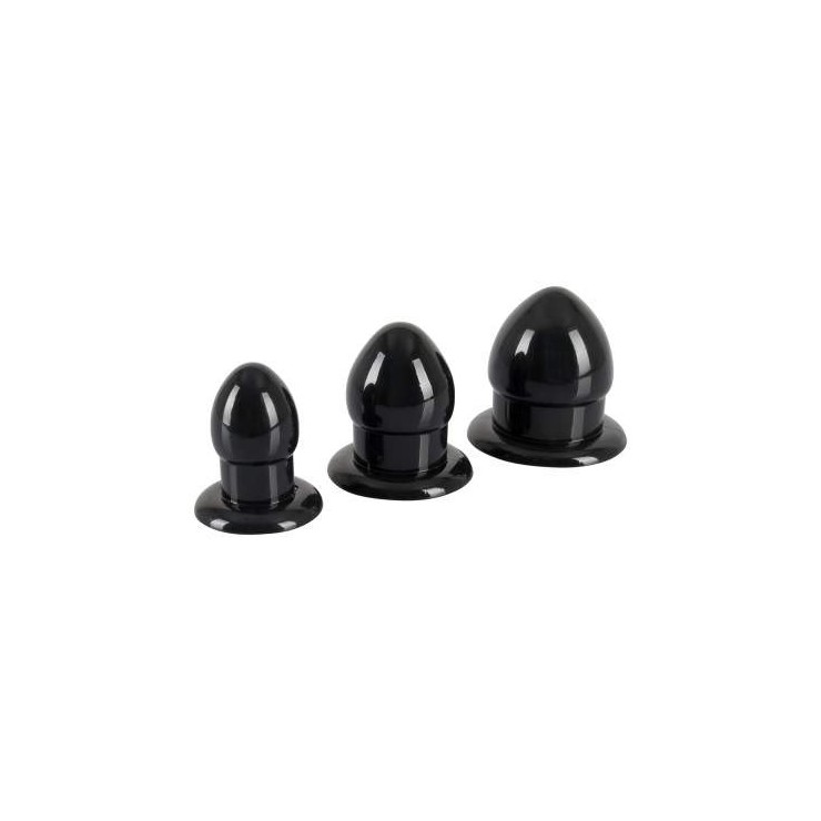 KIT TRE TAPPI ANALI SEX TOY IN GOMMA VARIE DIMENSIONI 2