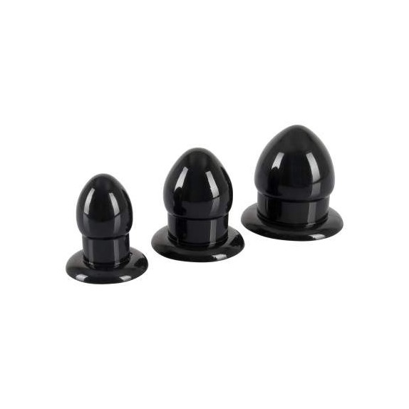 KIT TRE TAPPI ANALI SEX TOY IN GOMMA VARIE DIMENSIONI