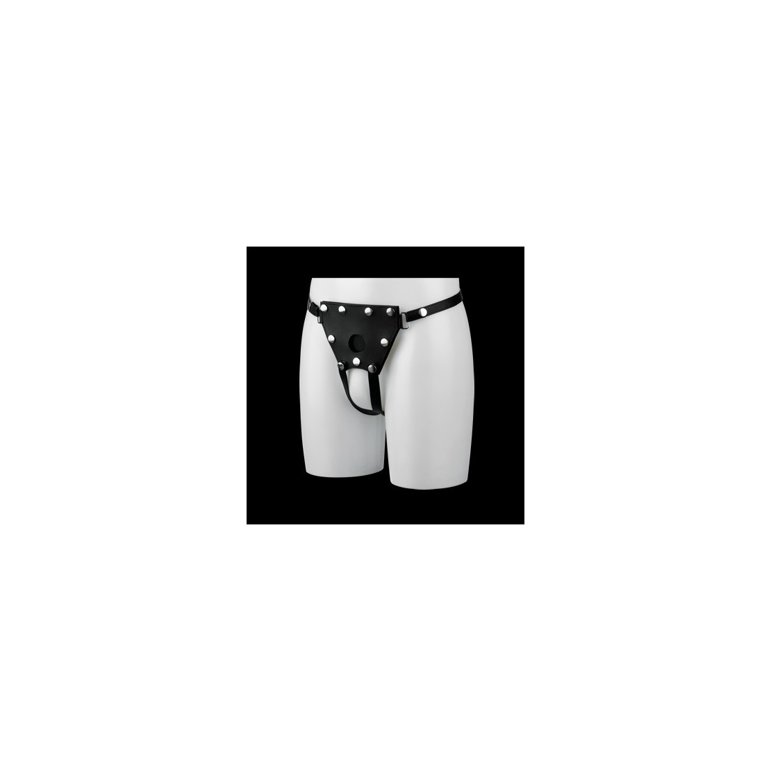 SLIP HARNESS IN PELLE PER STRAP-ON A ELETTROSTIMOLAZIONI