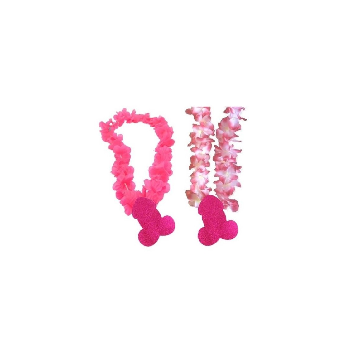 COLLANA HAWAIANA CON SEXY PENE GLITTER