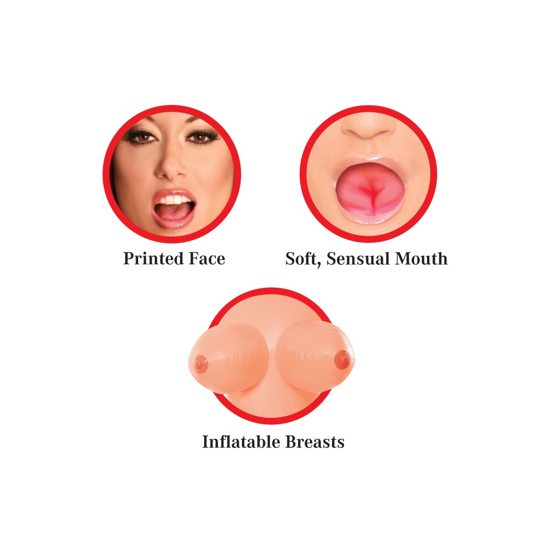 BAMBOLA REALISTICA GONFIABILE SEXY CON VAGINA E ANO