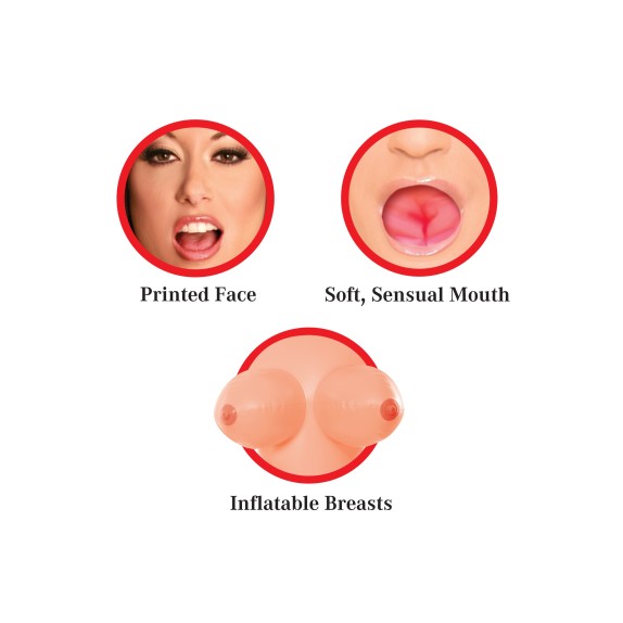 BAMBOLA REALISTICA GONFIABILE SEXY CON VAGINA E ANO
