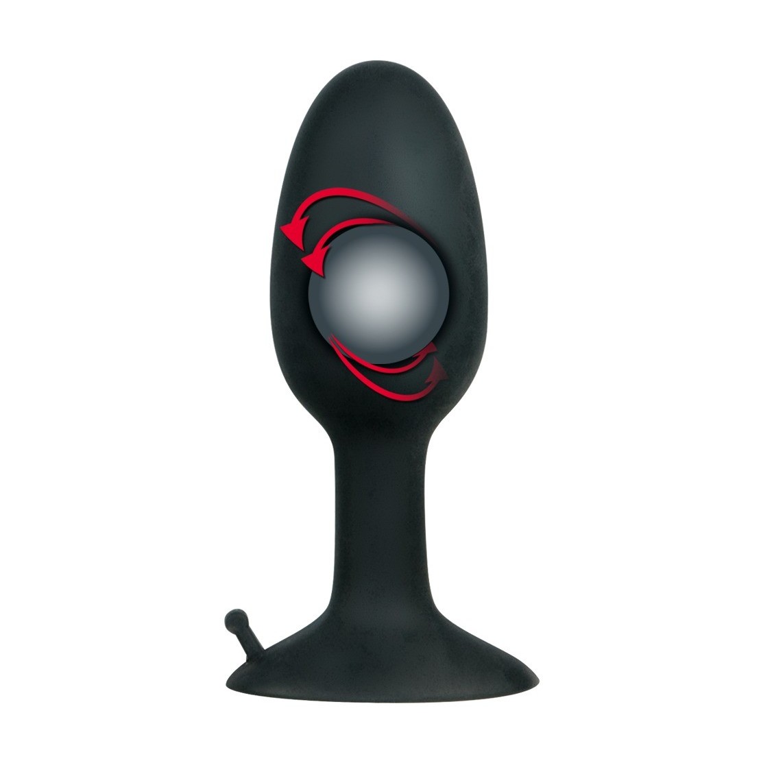 TAPPO ANALE IN SILICONE AUTOVIBRANTE S