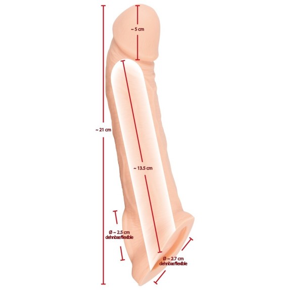 GUAINA PER PENE CON PROLUNGA SEX TOY REALISTICO