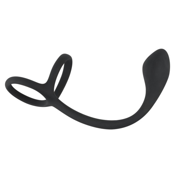 ANELLO DOPPIO PER PENE CON PLUG ANAL