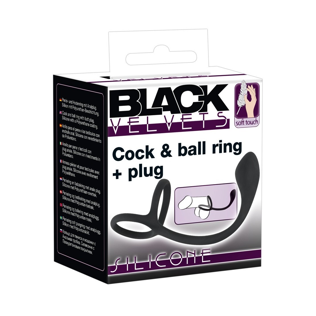 ANELLO DOPPIO PER PENE CON PLUG ANAL