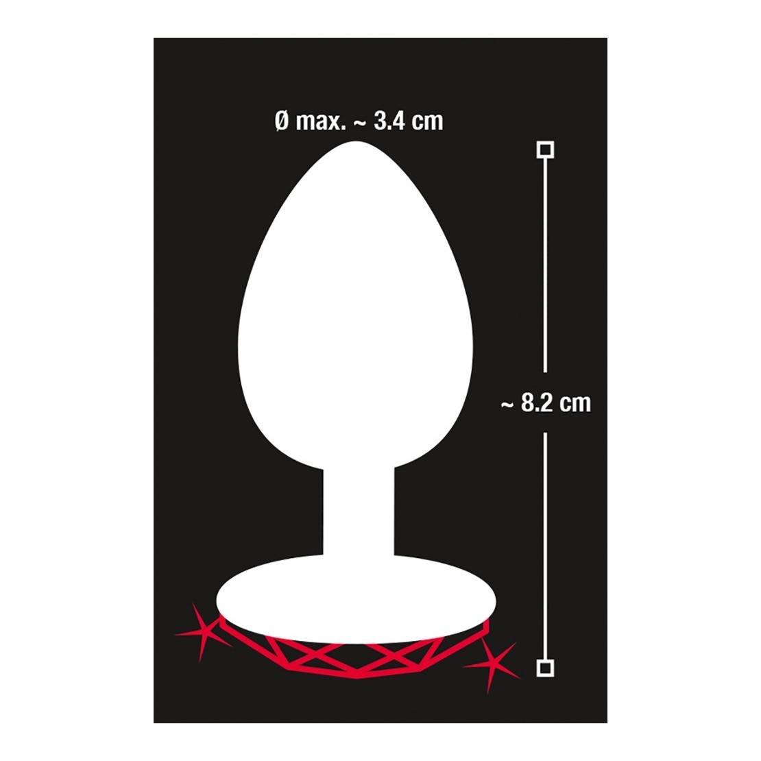 TAPPI ANALI CON GIOIELLO A CUORE SEX TOY IN ALLUMINIO