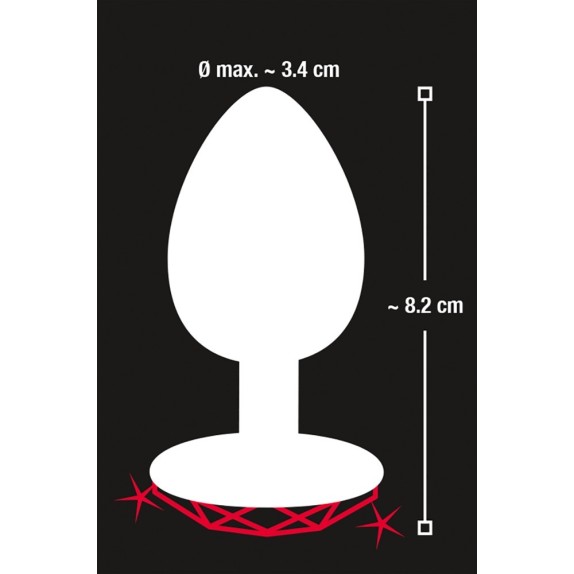 TAPPI ANALI CON GIOIELLO A CUORE SEX TOY IN ALLUMINIO