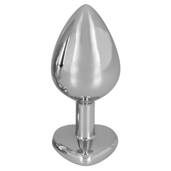 TAPPI ANALI CON GIOIELLO A CUORE SEX TOY IN ALLUMINIO