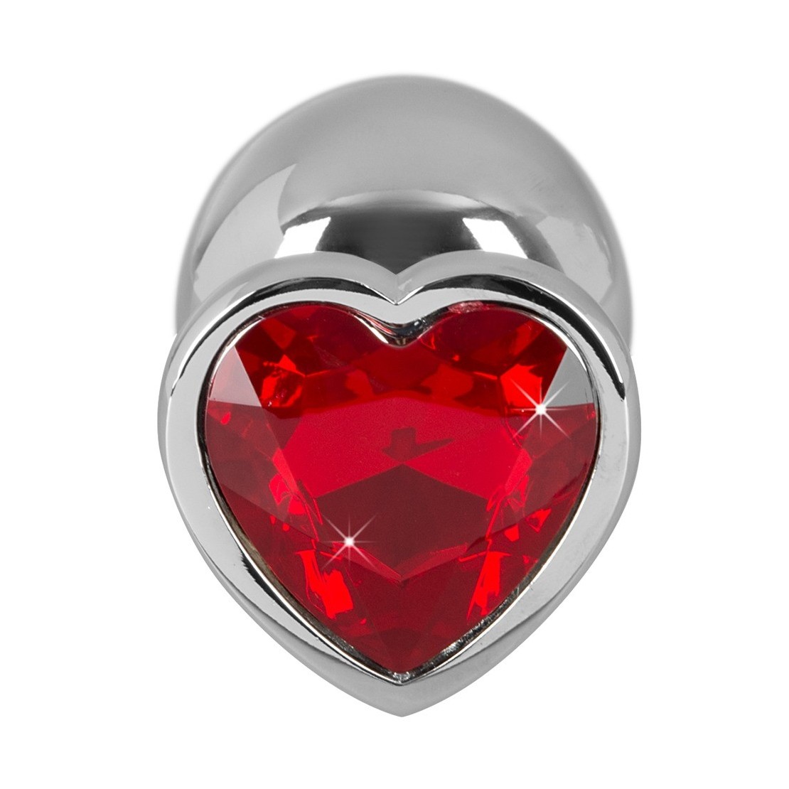 TAPPI ANALI CON GIOIELLO A CUORE SEX TOY IN ALLUMINIO