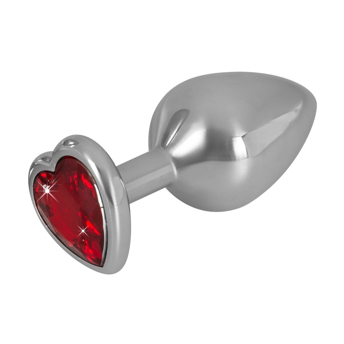 TAPPI ANALI CON GIOIELLO A CUORE SEX TOY IN ALLUMINIO