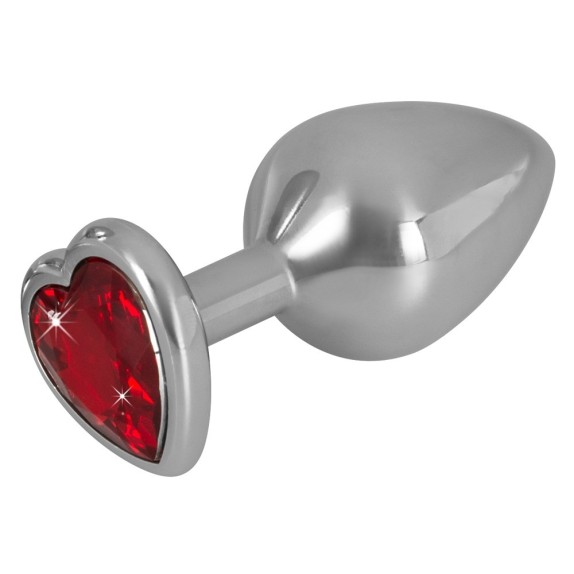 TAPPI ANALI CON GIOIELLO A CUORE SEX TOY IN ALLUMINIO