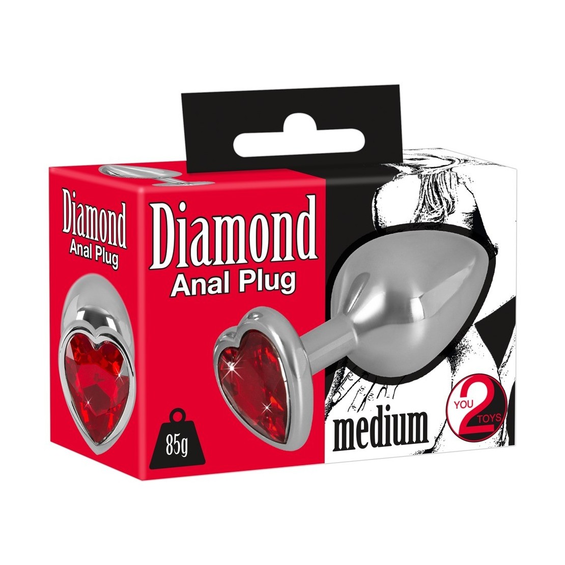 TAPPI ANALI CON GIOIELLO A CUORE SEX TOY IN ALLUMINIO