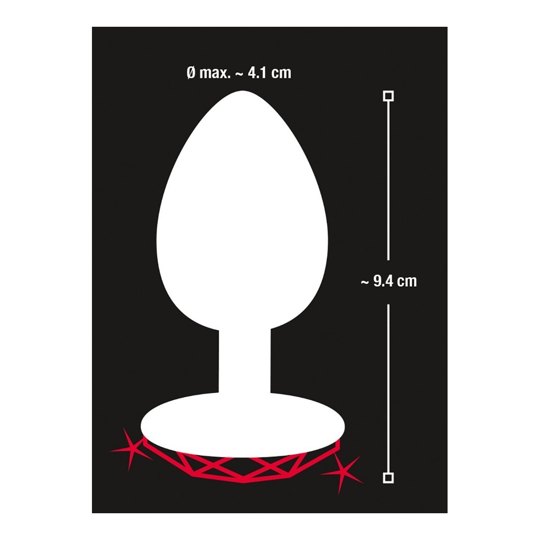 TAPPI ANALI CON GIOIELLO A CUORE SEX TOY IN ALLUMINIO