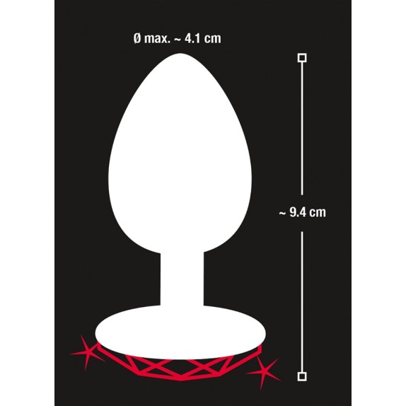 TAPPI ANALI CON GIOIELLO A CUORE SEX TOY IN ALLUMINIO