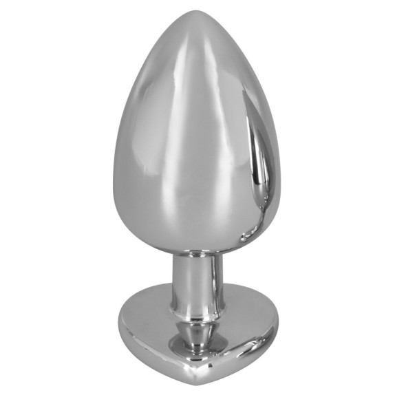 TAPPI ANALI CON GIOIELLO A CUORE SEX TOY IN ALLUMINIO