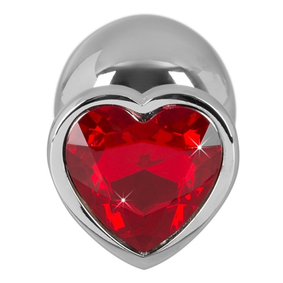TAPPI ANALI CON GIOIELLO A CUORE SEX TOY IN ALLUMINIO