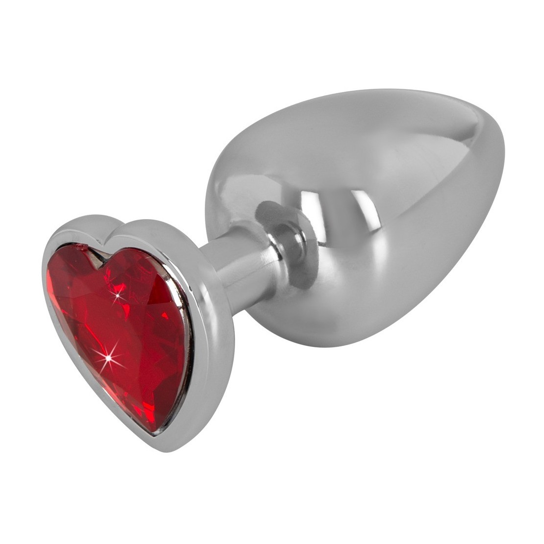 TAPPI ANALI CON GIOIELLO A CUORE SEX TOY IN ALLUMINIO