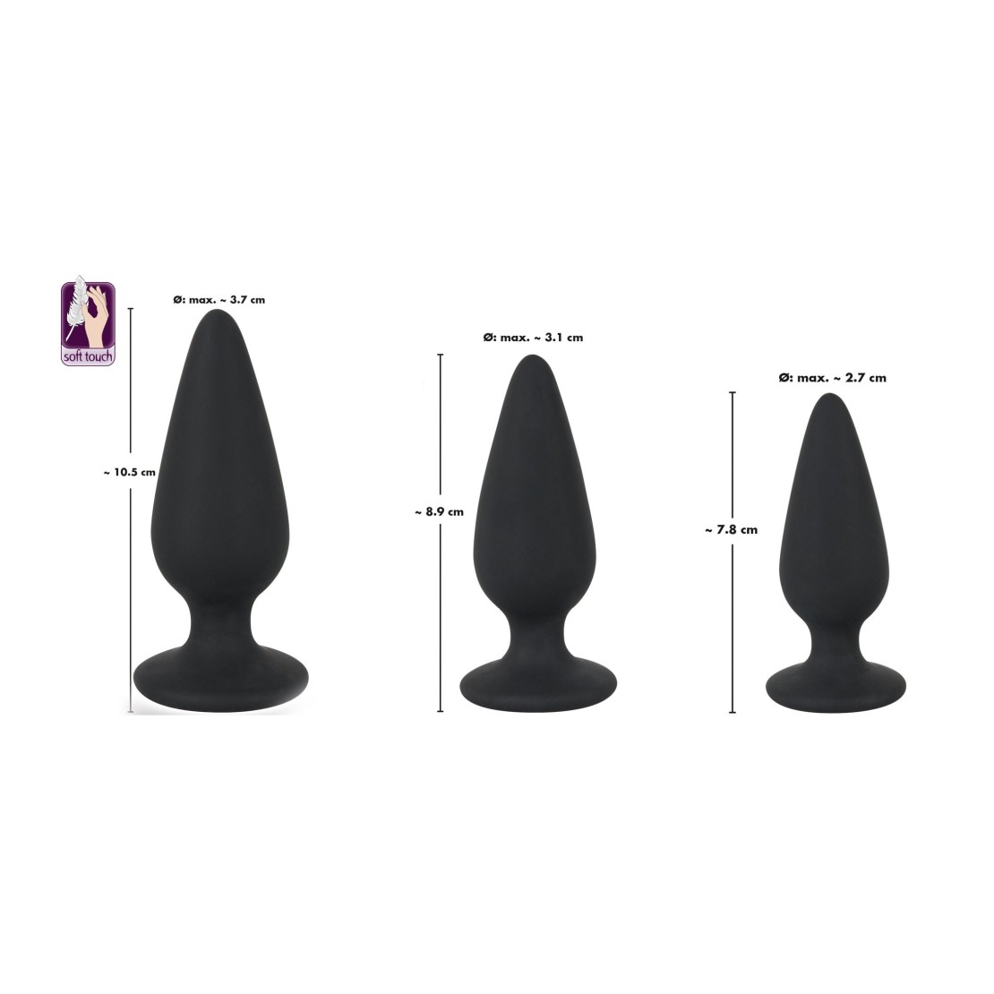 TAPPI ANALI CON PESO SEX TOY IN SILICONE VARIE MISURE