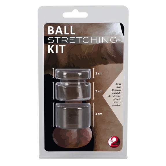 SET ANELLI ALLUNGA TESTICOLI 3 PEZZI SEX TOY BALL STRETCHER