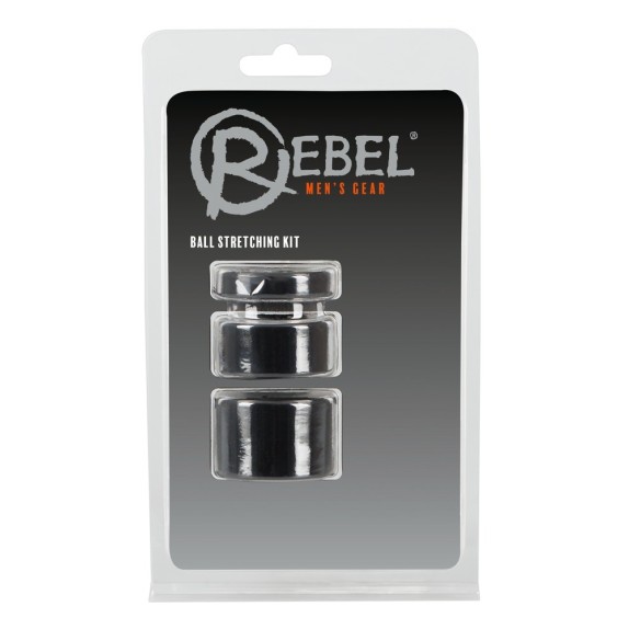 SET ANELLI ALLUNGA TESTICOLI 3 PEZZI SEX TOY BALL STRETCHER