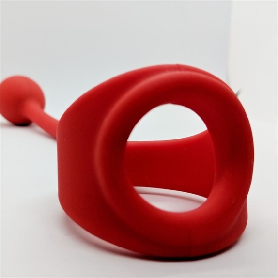 ANELLO FALLICO CON PLUG ANALE AUTOVIBRANTE SEX TOY IN SILICONE