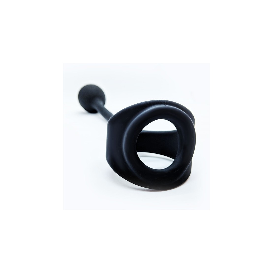 ANELLO FALLICO CON PLUG ANALE AUTOVIBRANTE SEX TOY IN SILICONE