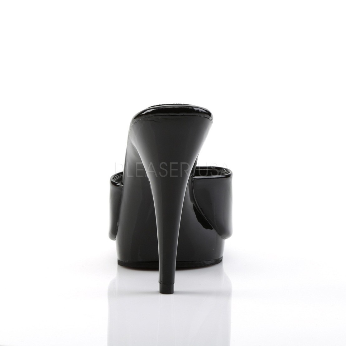 CIABATTINA SEXY NERA IN VERNICE TACCO 12 CM 
