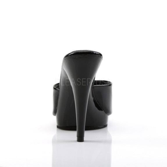 CIABATTINA SEXY NERA IN VERNICE TACCO 12 CM 