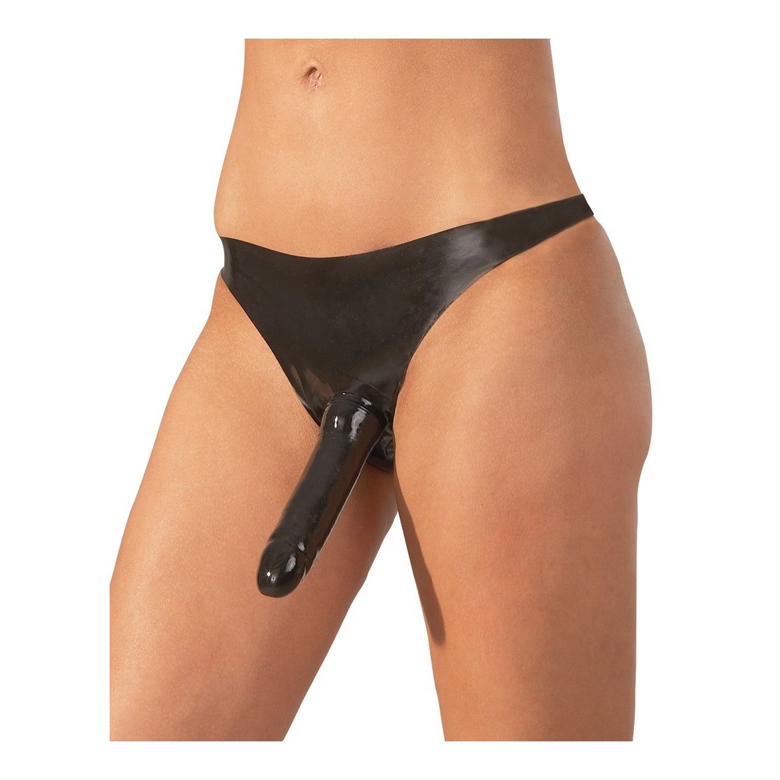 MUTANDINA IN LATTICE CON FALLO ESTERNO SEX TOY STRAP ON