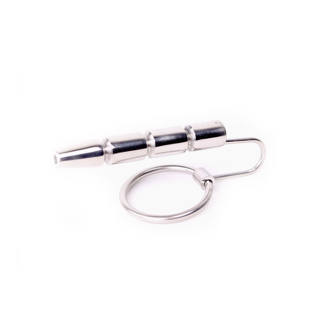 ANELLO IN ACCIAIO PER GLANDE SEX TOY CON DIVARICATORE URETRA