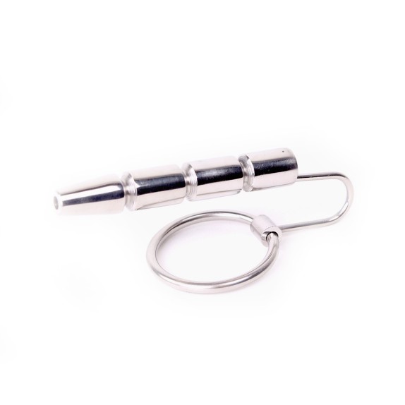 ANELLO IN ACCIAIO PER GLANDE SEX TOY CON DIVARICATORE URETRA
