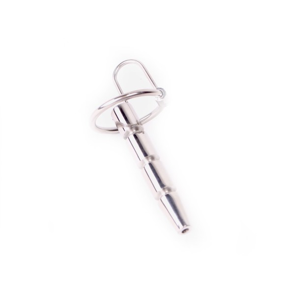 ANELLO IN ACCIAIO PER GLANDE SEX TOY CON DIVARICATORE URETRA
