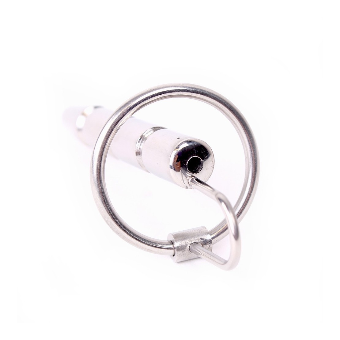 ANELLO IN ACCIAIO PER GLANDE SEX TOY CON DIVARICATORE URETRA