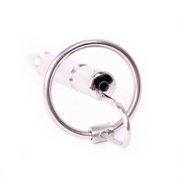 ANELLO IN ACCIAIO PER GLANDE SEX TOY CON DIVARICATORE URETRA