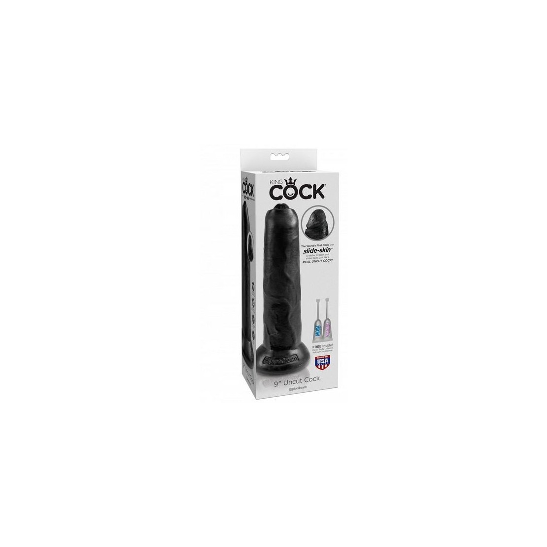 DILDO REALISTICO SEX TOY CON PELLE MOVIBILE 9 INCH UNCUT