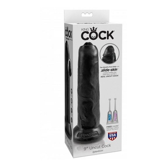 DILDO REALISTICO SEX TOY CON PELLE MOVIBILE 9 INCH UNCUT