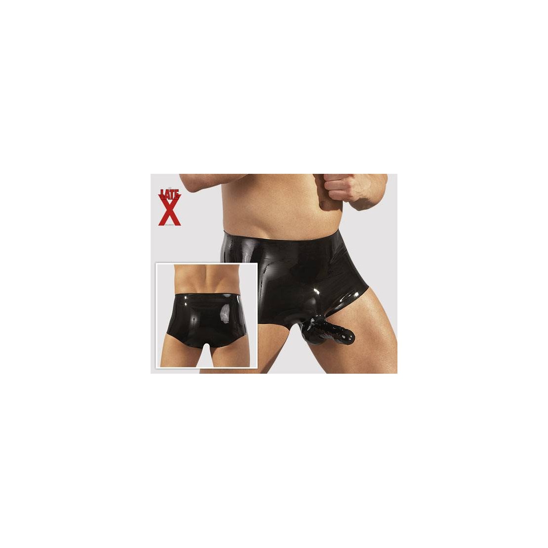 BOXER PER UOMO IN LATEX CON GUAINA DOVE...
