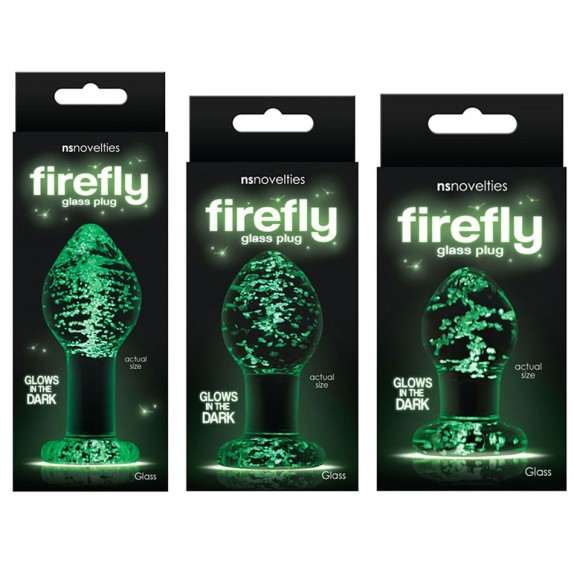 TAPPO ANALE IN VETRO FLUORESCENTE SEX TOY VARIE MISURE