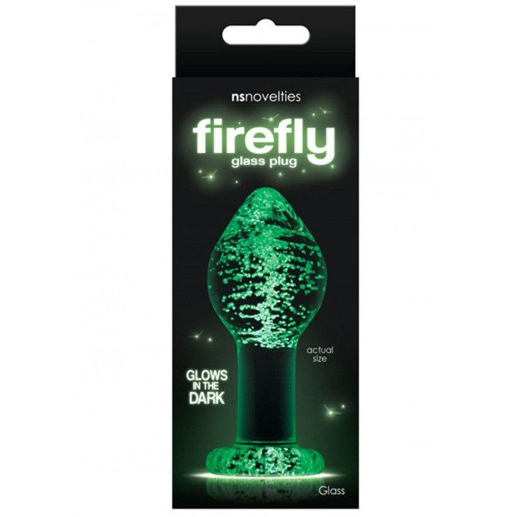 TAPPO ANALE IN VETRO FLUORESCENTE SEX TOY VARIE MISURE 2