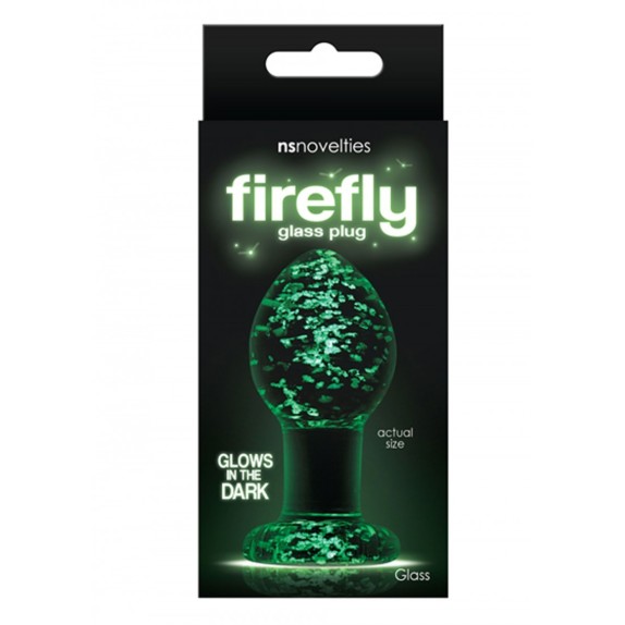 TAPPO ANALE IN VETRO FLUORESCENTE SEX TOY VARIE MISURE